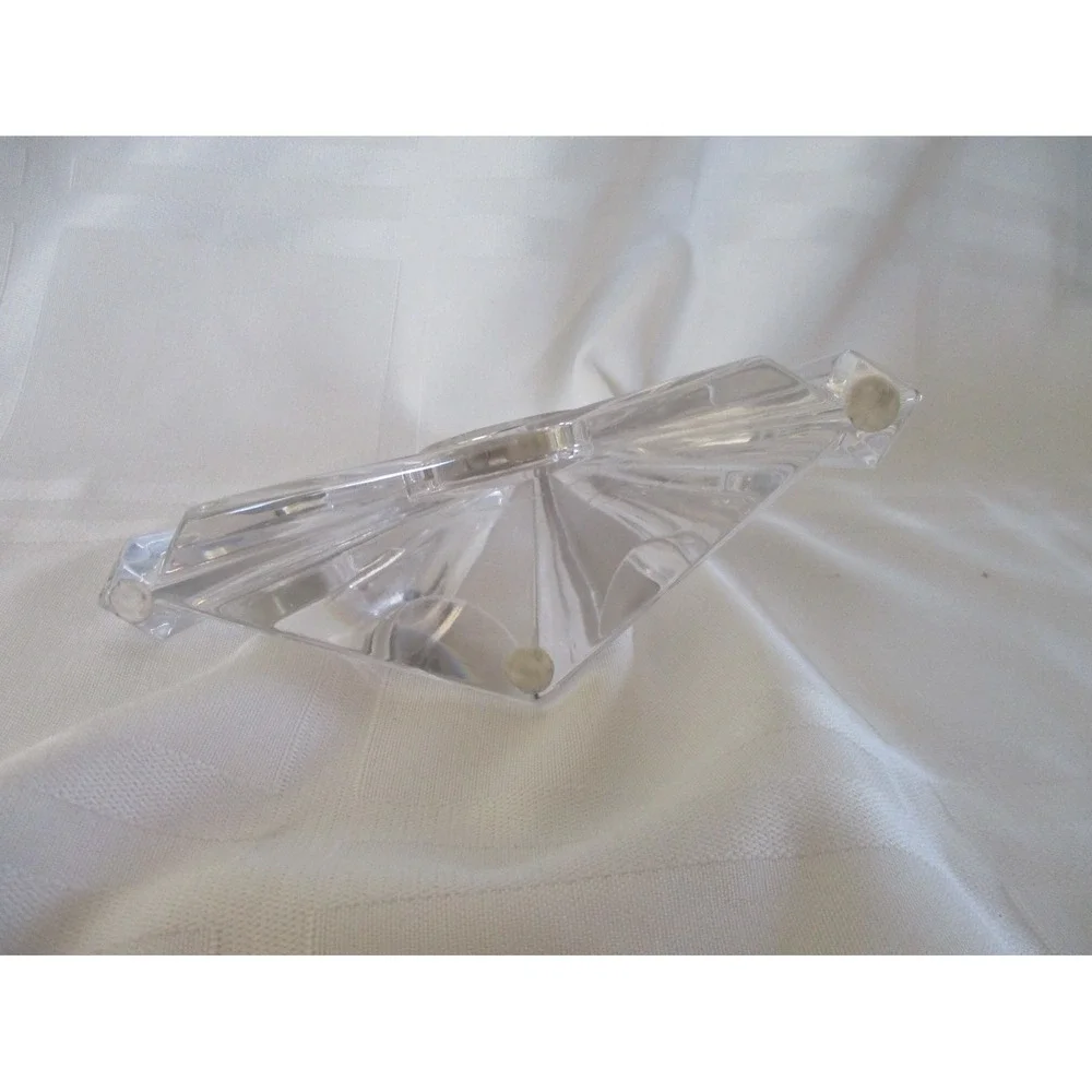 VINTAGE Lenox Crystal Ovations Trinity Crystal Desk Clock, WORKING, EX CONITION